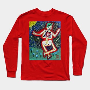 Dancing Skeleton Long Sleeve T-Shirt